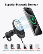Anker MagGo Wireless Car Charger (Pad, Built-In USB-C Cable) - Image 6