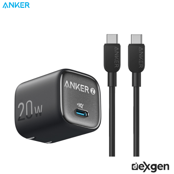 Anker Zolo Charger (20W, Single USB-C Port, with USB-C Cable)