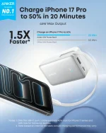 Anker Nano Power Bank (10K, 45W, Built-In Retractable USB-C Cable) - Image 2