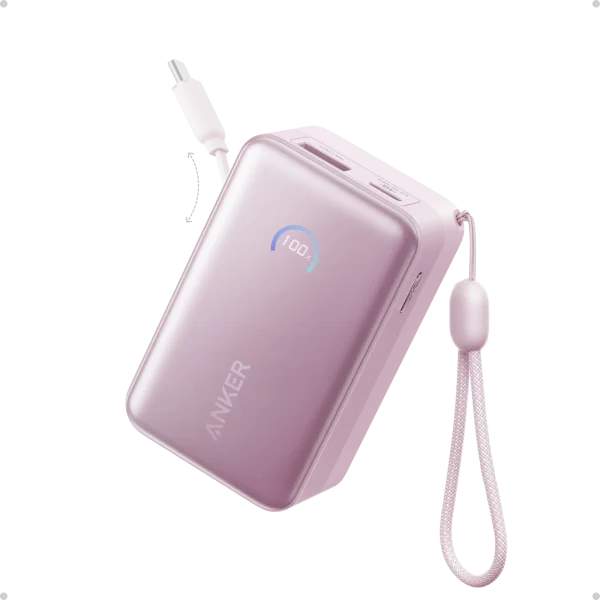 Anker Nano Power Bank (10K, 45W, Built-In Retractable USB-C Cable)