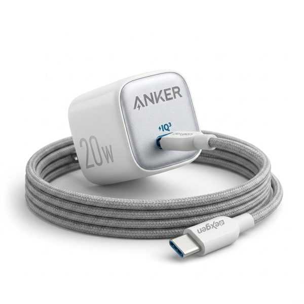 Anker Zolo 20W IQ & PD Charger with DexGen NEO Type-C to Type-C Cable Combo