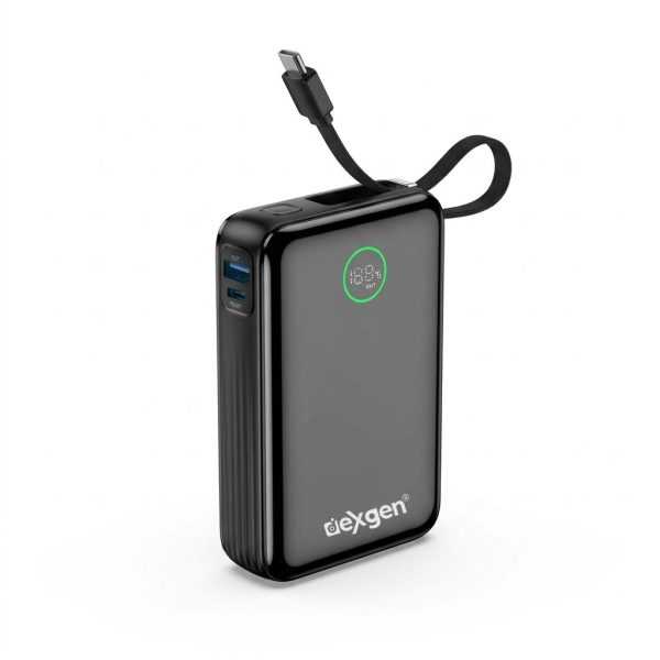 DexGen 2-in-1 Port 20000mAh Power Bank with Digital Display – Fast Charging Portable Charger